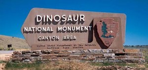 Dinosaut National Monument sign