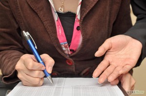 Person with clipboard