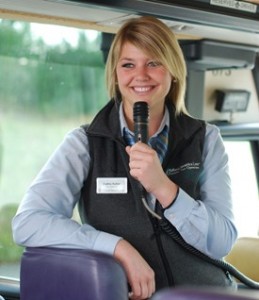 Girl holding microphone