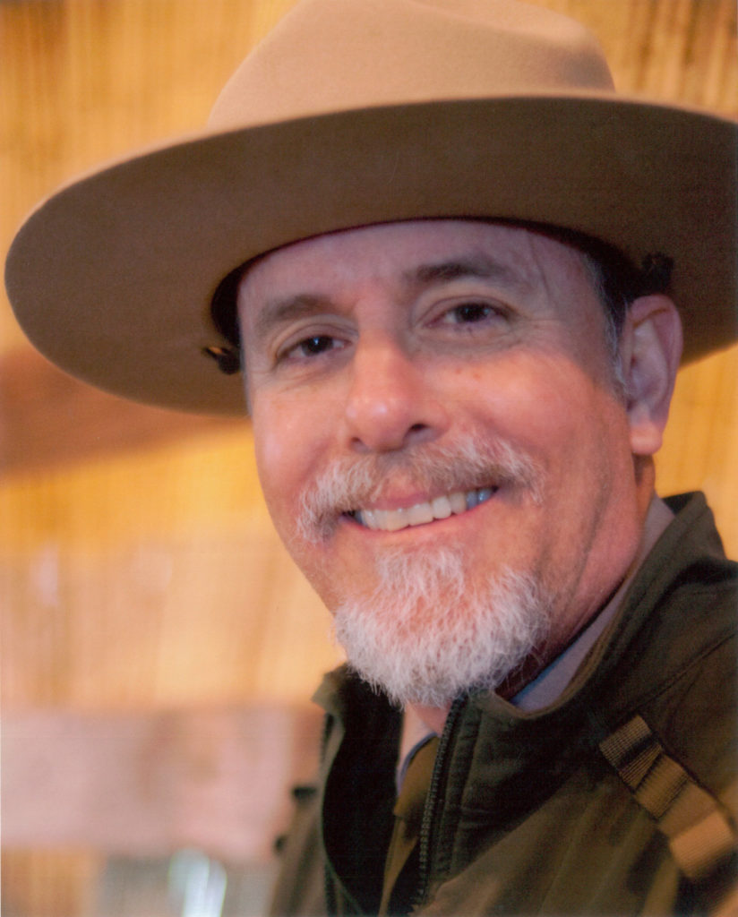park ranger in NPS uniform and hat