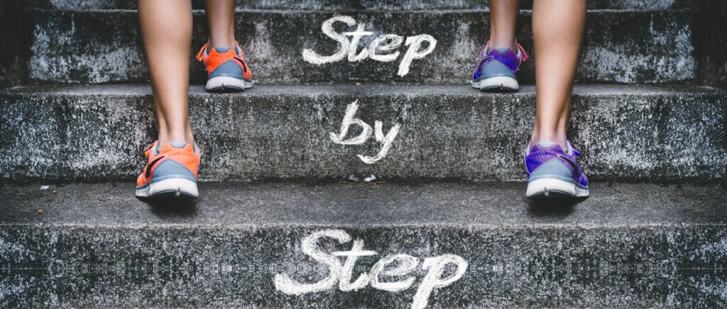 feet on stairs